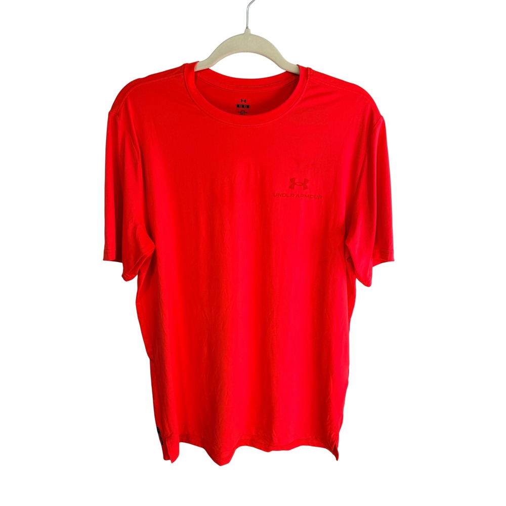 Under Armour UA T-Shirt Vanish Energy Short Sleeve Men's M Neon Red Training New